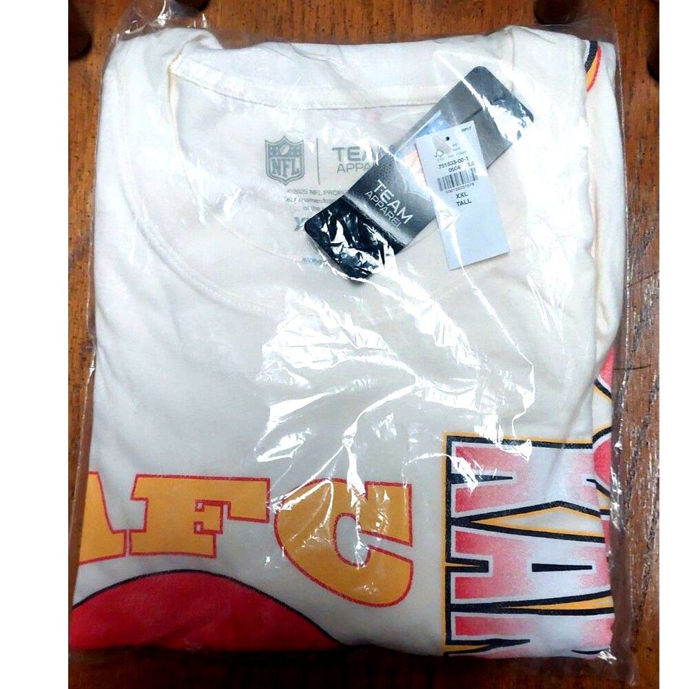 NWT Unisex Old Navy NFL Kansas City Chiefs Graphic T-Shirt XXLT Cream Off-White